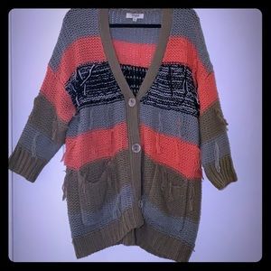 Knit Fringe Cardigan